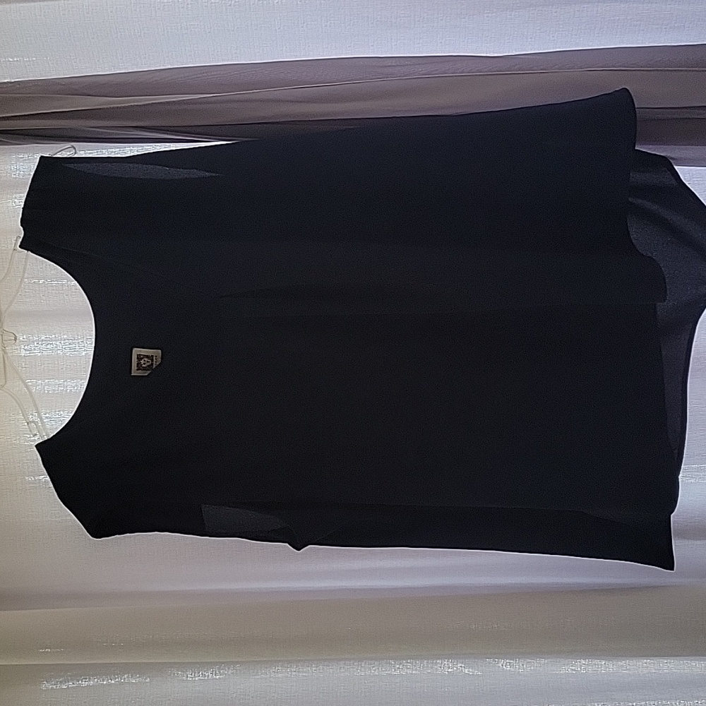 Anne klein blue sleeveless blouse